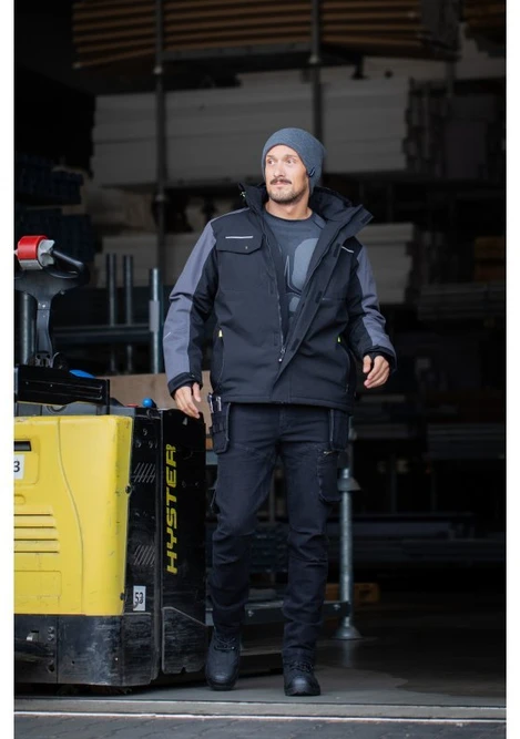 AMOS insulated jacket with hood juodas M (50)