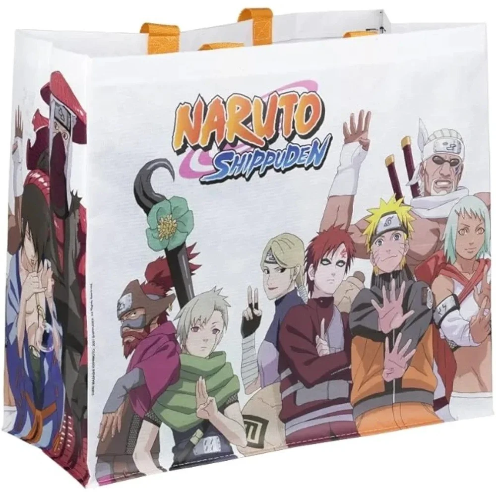Anime pirkinių krepšys Konix Naruto Shippuden su Jinchūriki dizainu 40x45x20cm, baltas