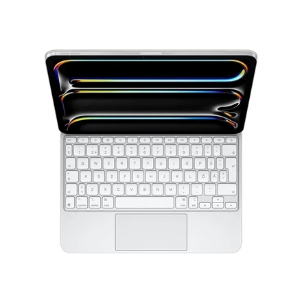 Apple Magic Keyboard for iPad Pro 11" (M5, M4) - Swedish - Baltas - MWR03S/A (Pažeista pakuotė)