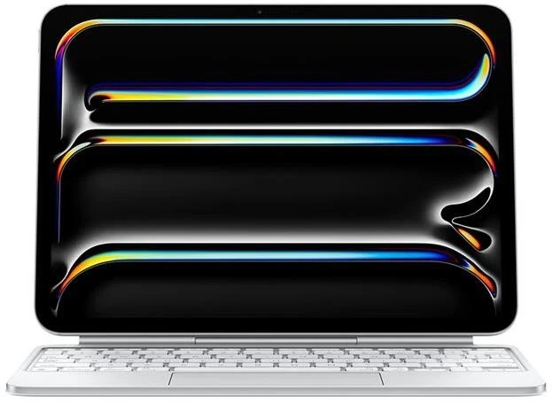 Apple Magic Keyboard for iPad Pro 11" (M5, M4) - Swedish - Baltas - MWR03S/A (Pažeista pakuotė)