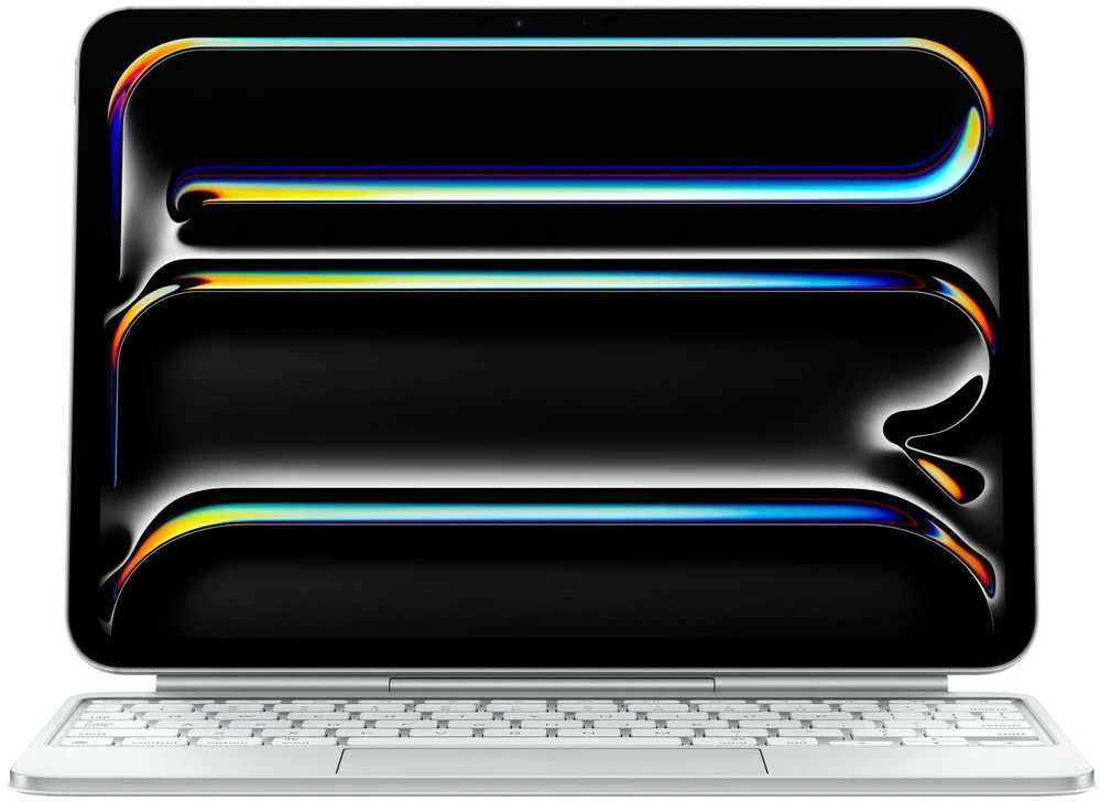 Apple Magic Keyboard for iPad Pro 11" (M5, M4) - Swedish - Baltas - MWR03S/A (Pažeista pakuotė)