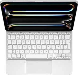 Apple Magic Keyboard for iPad Pro 11" (M5, M4) - Swedish - Baltas - MWR03S/A (Pažeista pakuotė)