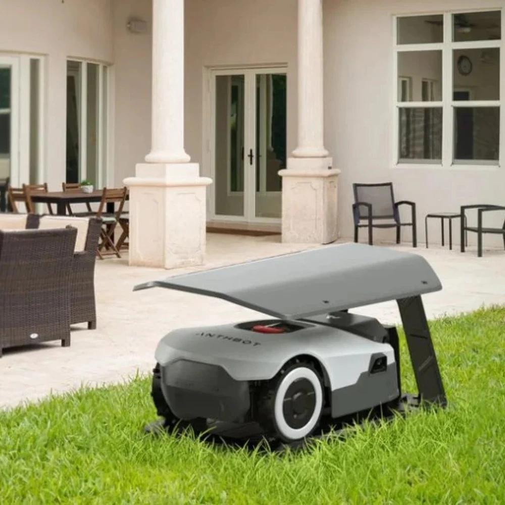 Apsauginis garažas Anthbot vejos robotams ir įkrovimo stotelei