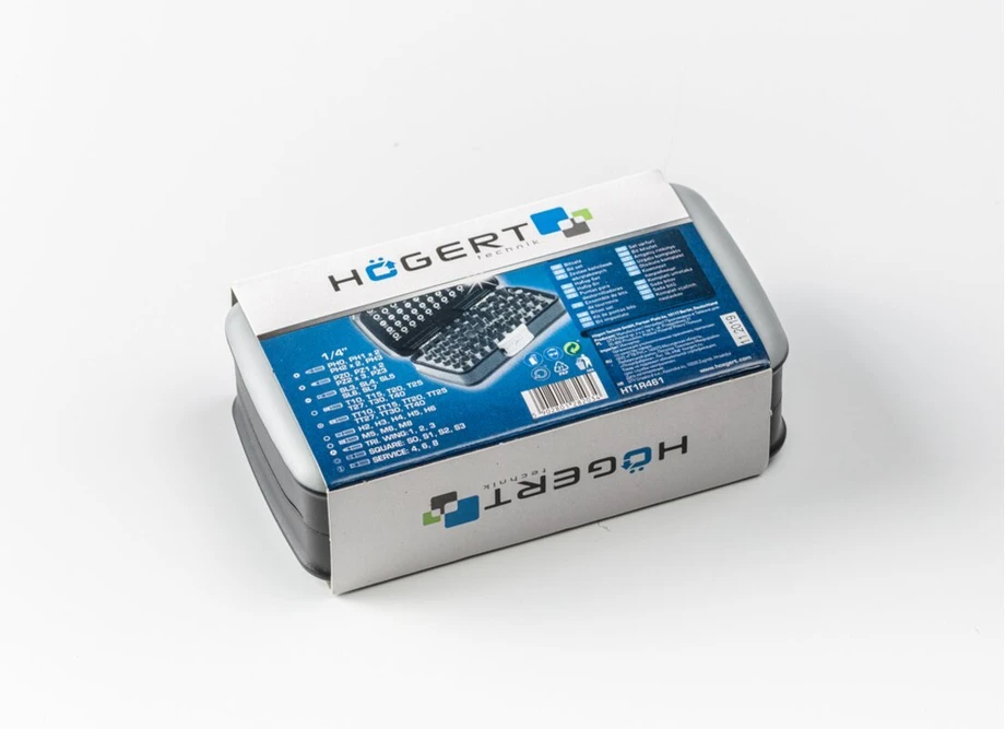 Sukimo antgalių komplektas Hogert HT1R461; 1/4''; 50 vnt.