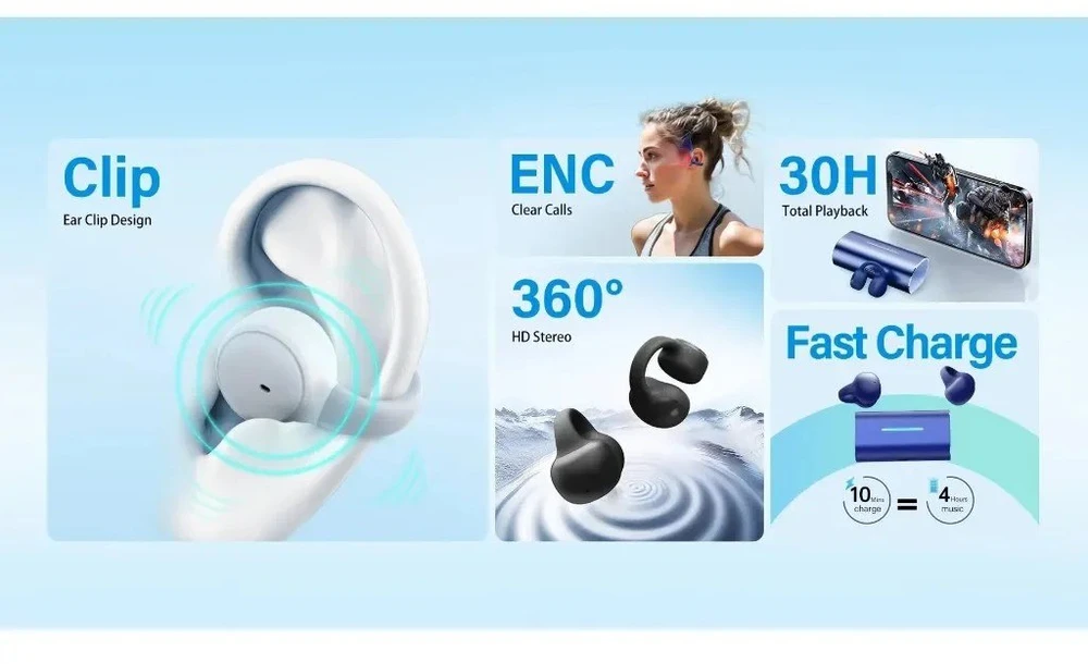 Ausinės Riversong Air Clip L3