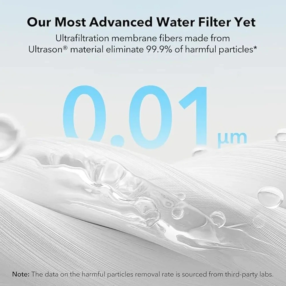 Automatinė girdykla, nerūdijančio plieno vandens fontanas 2,5l Petlibro Glacier Ultrafiltration, PLWF007