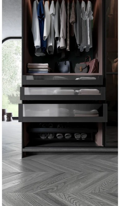 AXIS PRO Drawer Kit H=116 ext. for glass front, anthracite