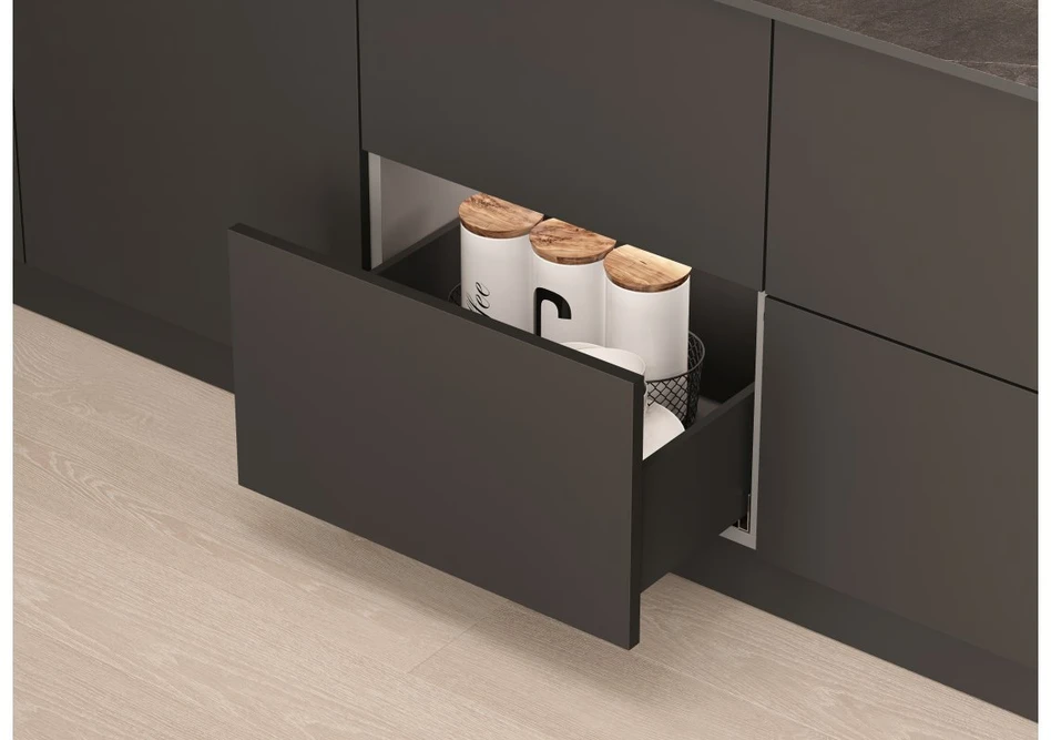 AXIS PRO GTV Drawer, H=168 mm, L=400 mm, push to open, full extension, juodas (C)