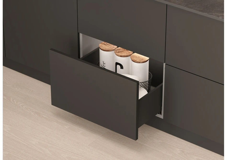 AXIS PRO GTV Drawer, H=168 mm, L=500 mm, push to open, full extension, juodas (C)