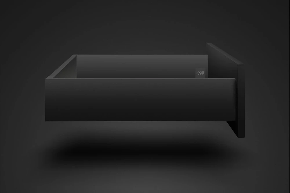 AXIS PRO GTV Drawer, H=200 mm, L=300 mm, soft-close, full extension, juodas (C)