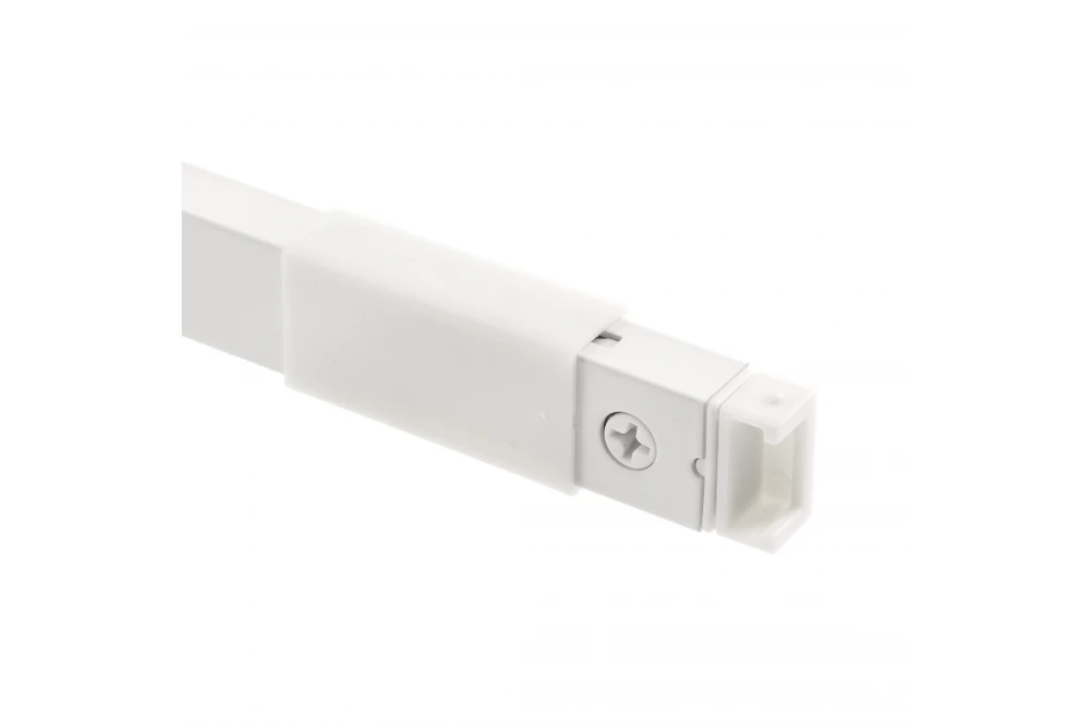 AXISPRO drawer longitudinal square rail 250mm baltas