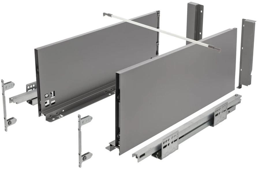 GTV AXISPRO push drawer to open 300mm anthracite - H167 high