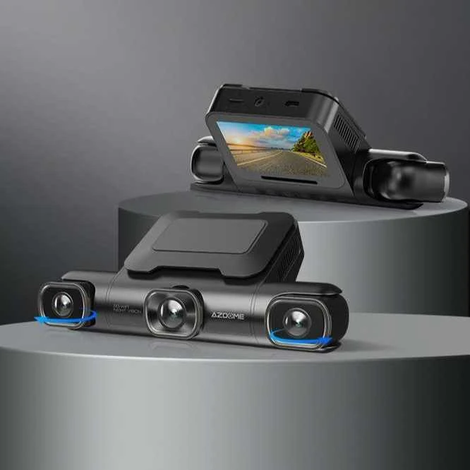 AZDome M660 2K 1440p + 3x 1080p, GPS, Wi-Fi, 128GB, valdymas balsu - vaizdo registratorius su keturiomis kameromis