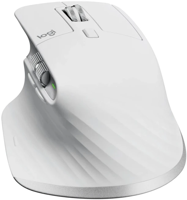 Belaidė pelė Logitech MX Master 3S, šviesiai pilka