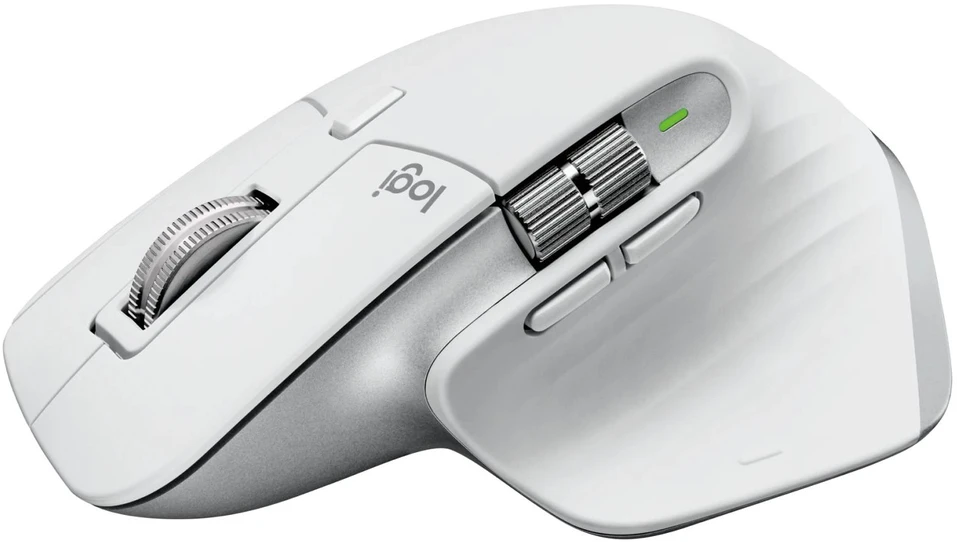 Belaidė pelė Logitech MX Master 3S, šviesiai pilka