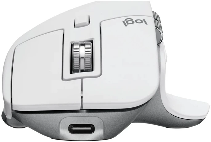 Belaidė pelė Logitech MX Master 3S, šviesiai pilka