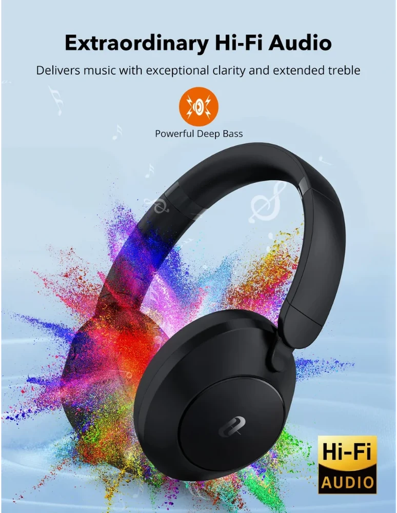 Belaidės Stereo ausinės Taotronics TT-BH1119, juodos