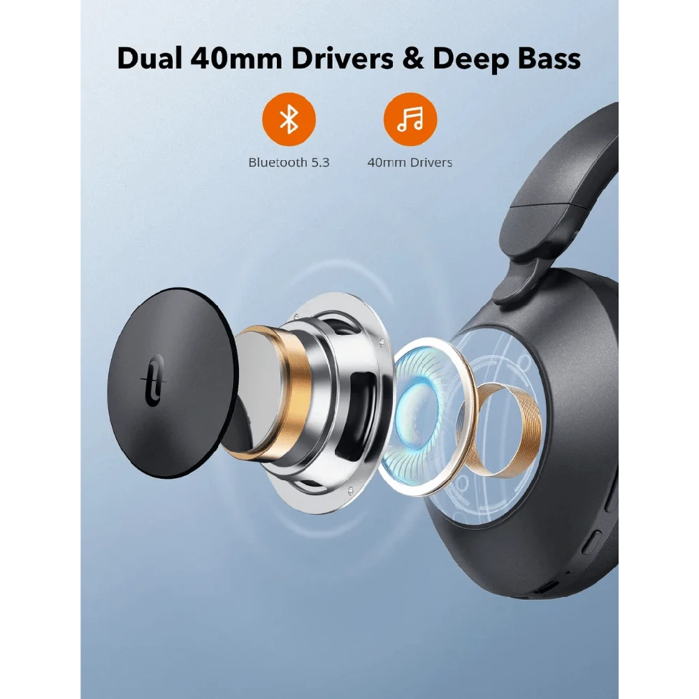 Belaidės Stereo ausinės Taotronics TT-BH1119, juodos