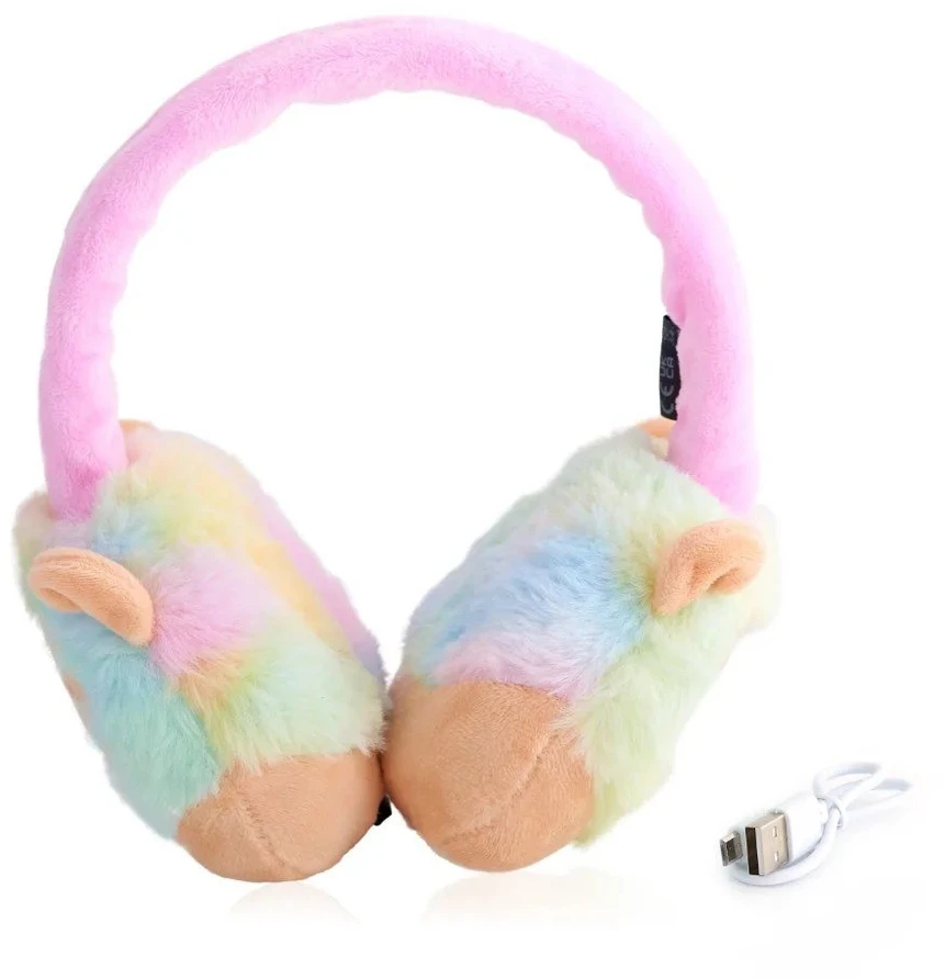 Pliušinės „Bluetooth“ ausinės „Leonard“ su „Squishmallows“