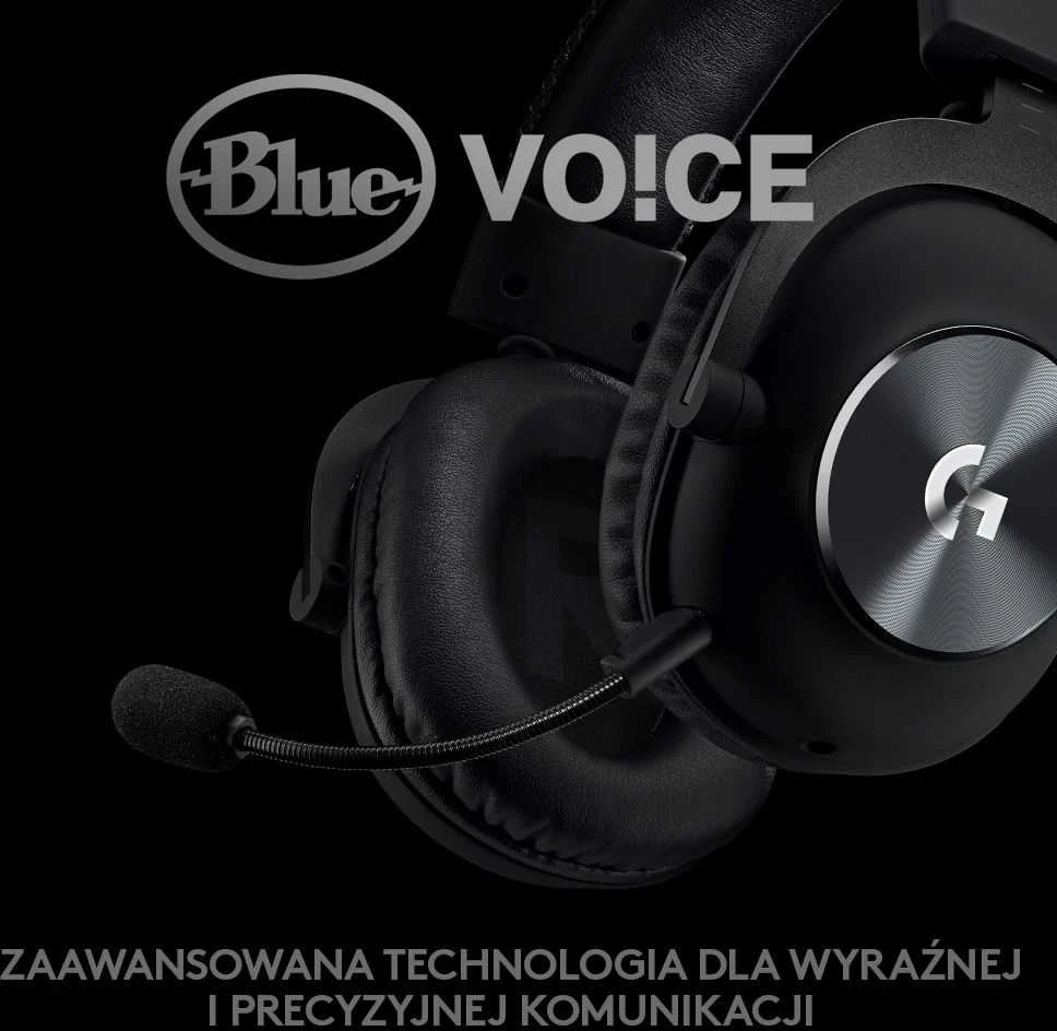 Belaidės žaidimų ausinės Logitech PRO X serijos, Juodos spalvos (Pažeista pakuotė)