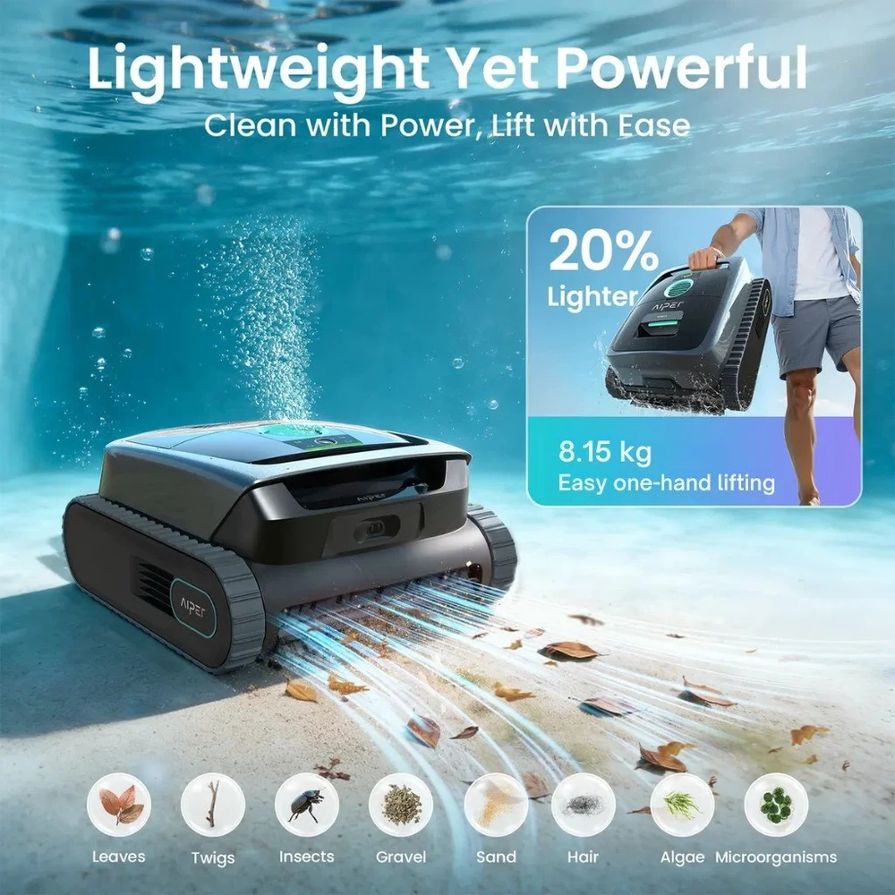 Belaidis baseino valymo robotas Aiper Scuba S3