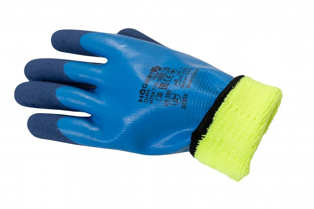 DIRK insulated pirštinės latex-coated mėlynas 9