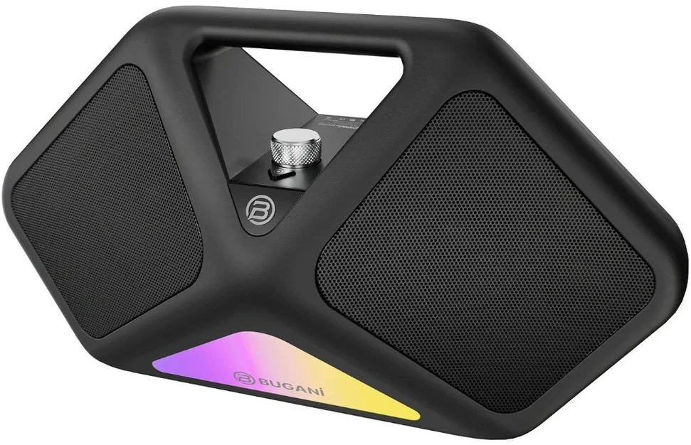 Bluetooth nešiojama kolonėlė Bugani Reform, juoda