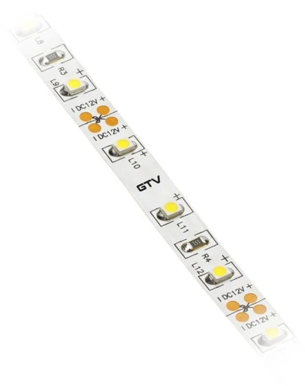 GTV Blykstės juosta 2835, 300 LED šaltai balta, 33 W, be gelio, 8 mm, ritinys 5 m, 12 V