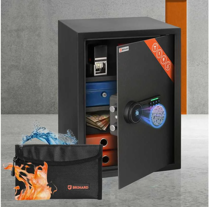 Brihard Business XL Biometric Black Pearl biuro seifas