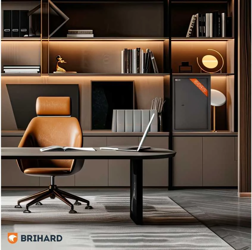 Brihard Business XL K Black Pearl biuro seifas