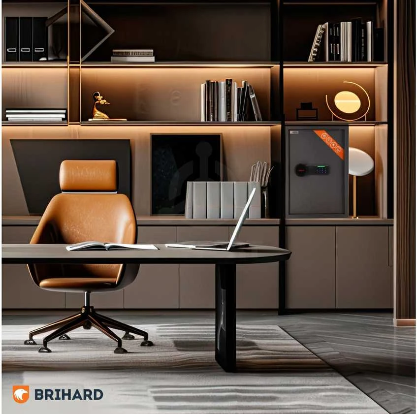 Brihard Business XL LCD E Black Pearl biuro seifas