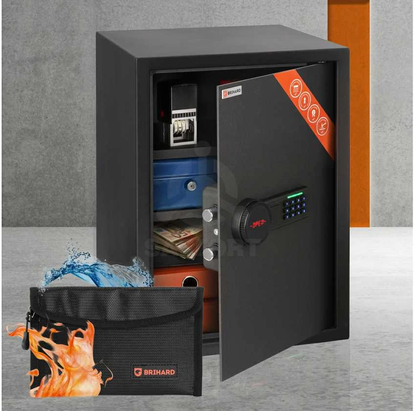 Brihard Business XL LCD E Black Pearl biuro seifas
