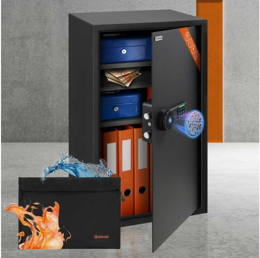 Brihard Business XXL Biometric Black Pearl biuro seifas
