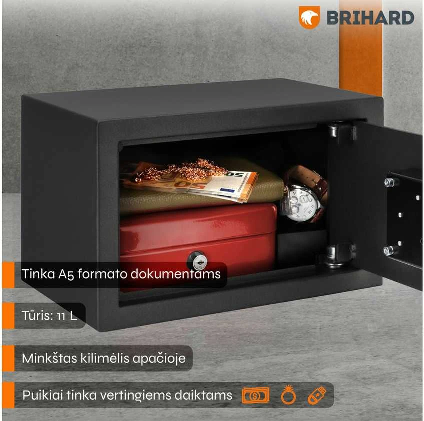 Brihard Home K Black Pearl baldinis seifas