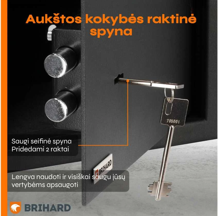 Brihard Home K Black Pearl baldinis seifas