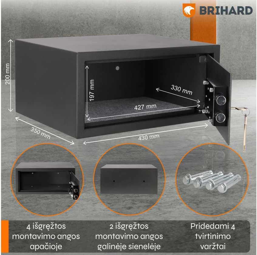 Brihard Laptop K Black Pearl Seifas nešiojamam kompiuteriui