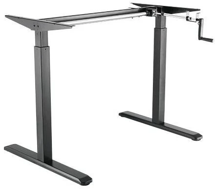 BSSD-10-16/22 B Manual Sit-Stand Desk Frame, Juodas, 73 to 123 x 100 to 160cm