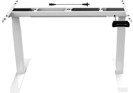 BSSD-L10-18/24 W Dual Motor Electric Sit-Stand Desk Frame, 3-Stage, baltas