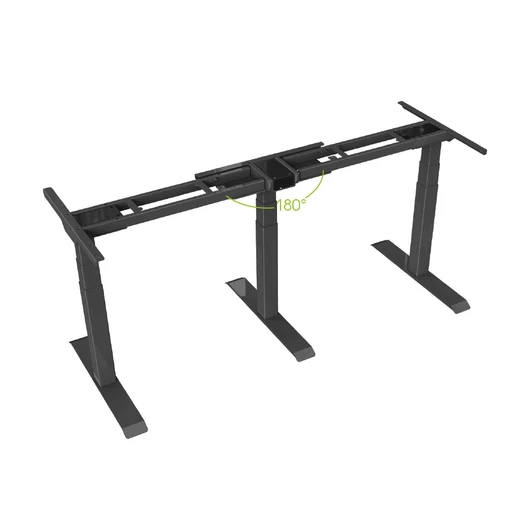 BSSD-L13-90/33 B Triple Motor Electric Sit-Stand Desk Frame, 3-Stage, juodas