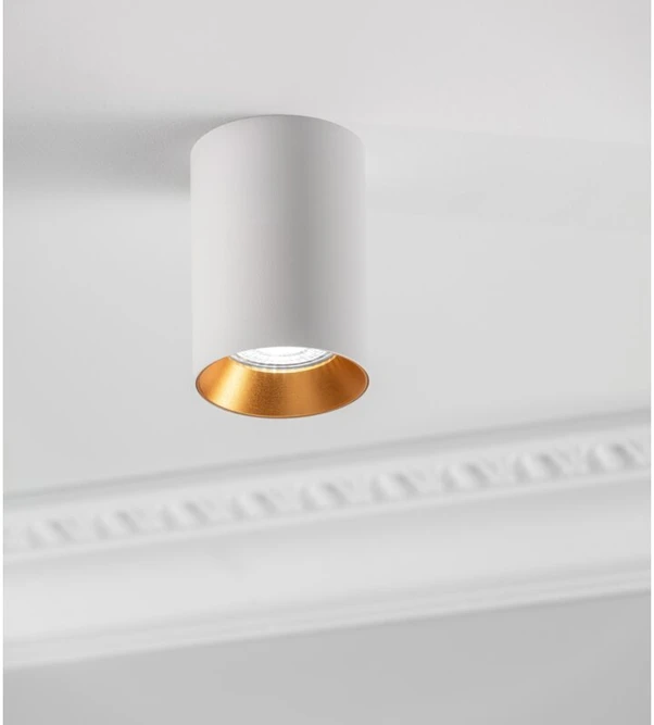 Lubinis šviestuvas GTV Ceiling fixture AERO II, IP20, round, baltas