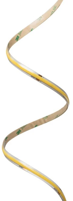 COB LED Strip 12V shrink,480LEDs/m,8mm,10W/m,waterproof,neutral baltas,2x1m mini amp wire