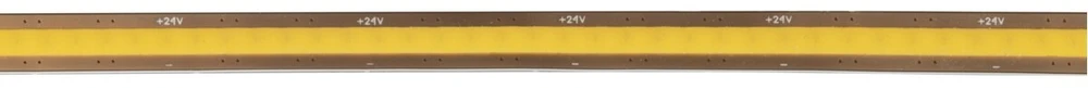 COB LED Strip 24V free cut, 528LEDs/m,8mm, 10W/m, gel free, neutral baltas, 2x1m mini amp cable