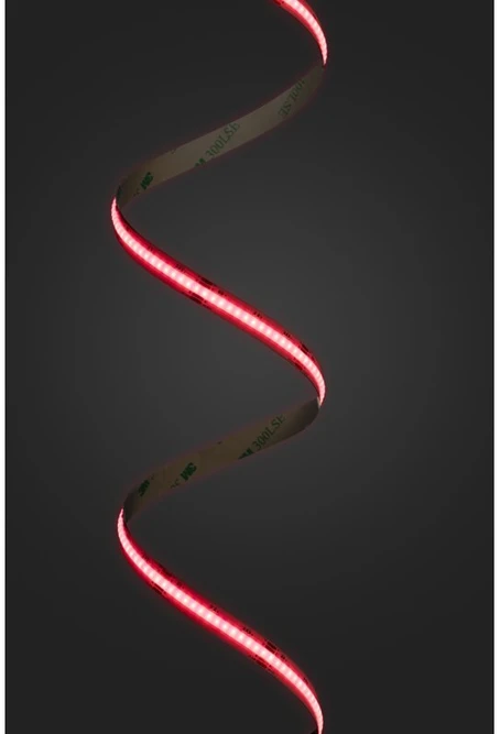 COB RGB LED Strip 12V, 10mm, 810LED, 16W/m, gel-free, 2x0.15m cable