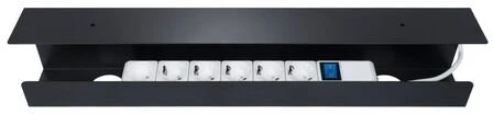 CS-60B Horizontal cable tray, 600 mm, juodas