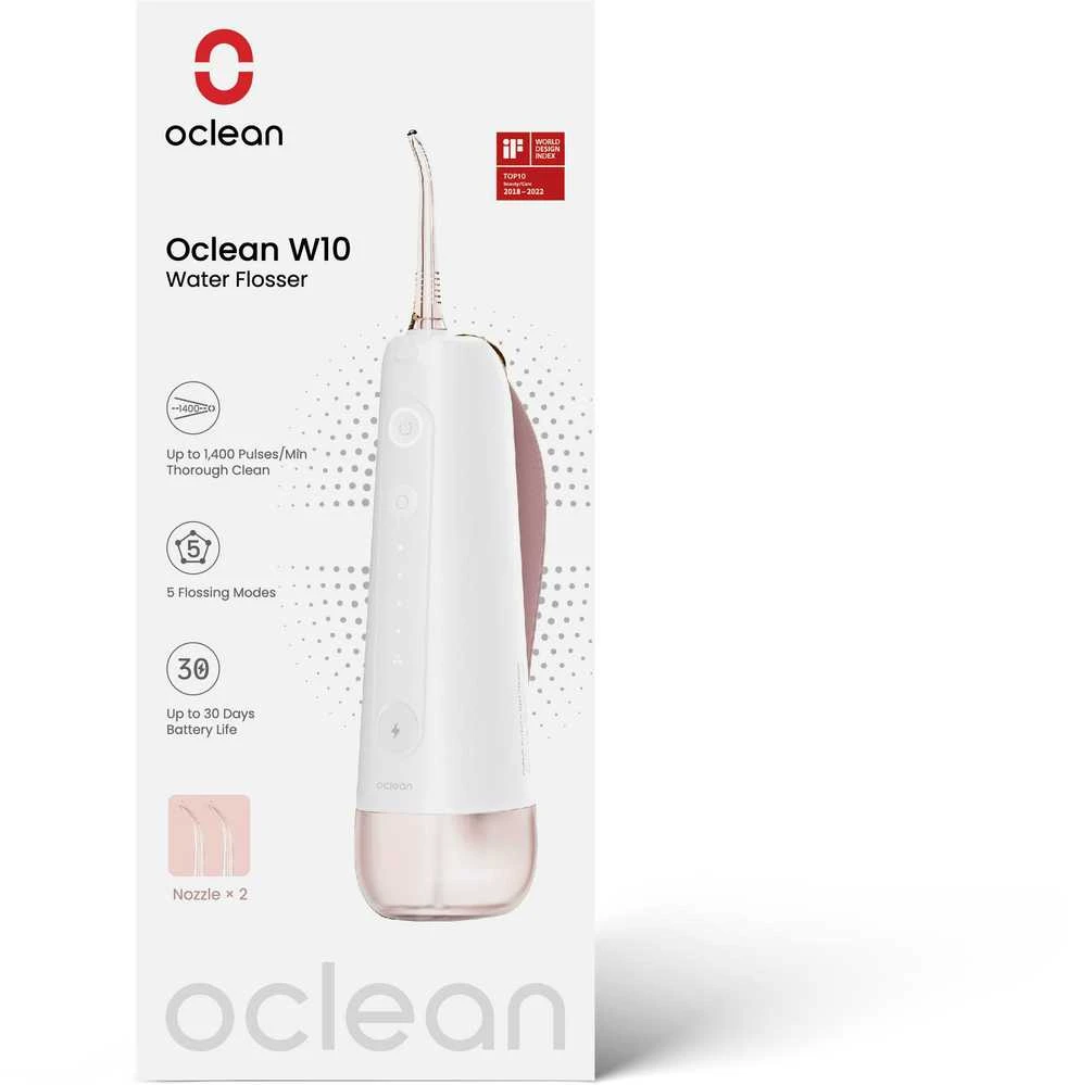 Oclean W10 Oral Irrigator burnos irigatorius, rožinis