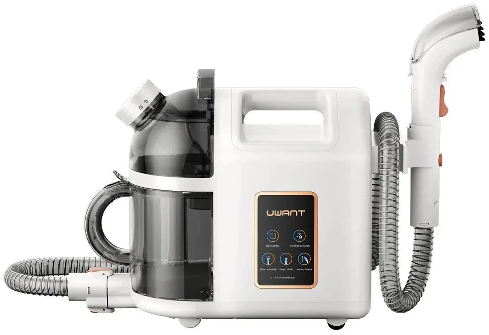 UWANT B200 12000Pa 1900W plovimo dulkių siurblys su giluminio valymo garais funkcija – baltas