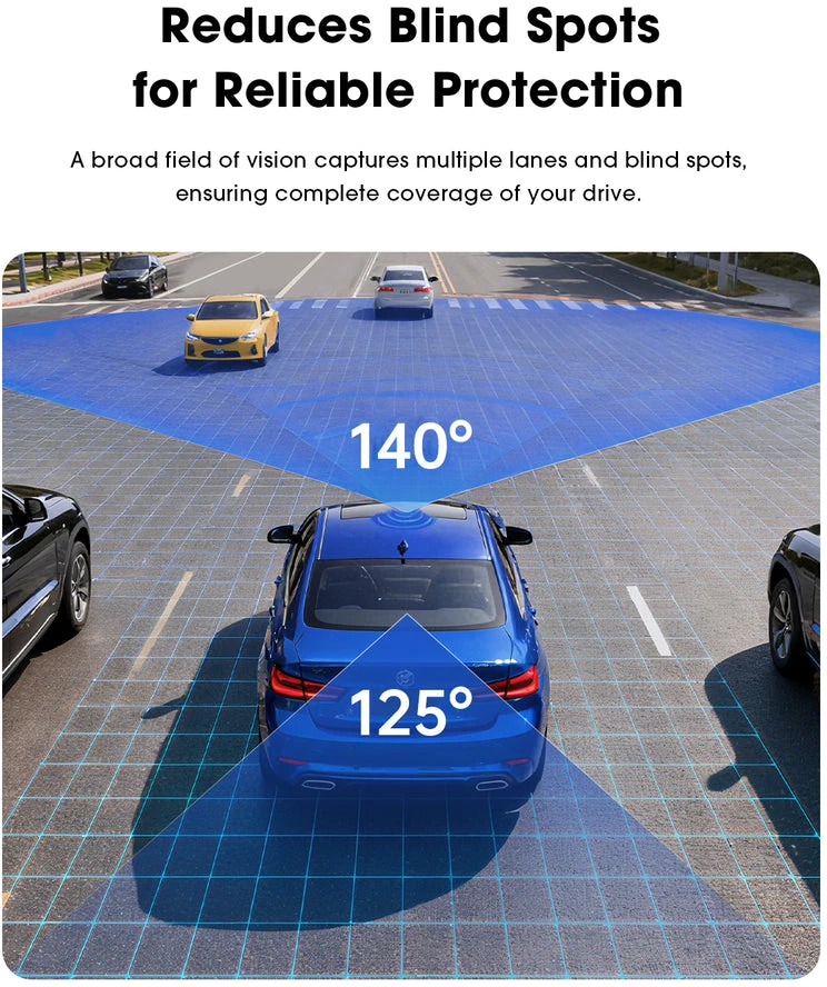 DDPAI N5 Dual 4K 2160p + 1080p AI GPS Wi-Fi vaizdo registratorius su galinio vaizdo kamera