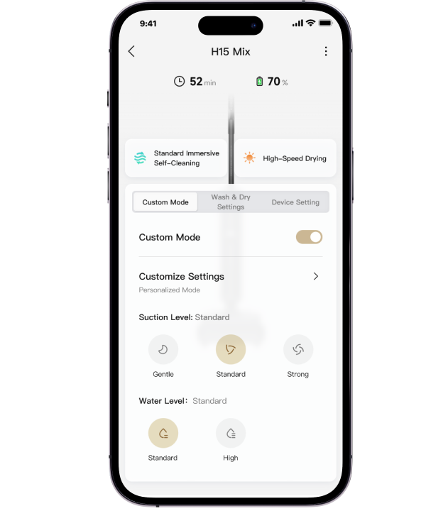 Belaidis dulkių siurblys Dreame H15 Mix aprašymas - Prekės nuotrauka Belaidis dulkių siurblys Dreame H15 Mix aprašymas - Prekės nuotrauka
