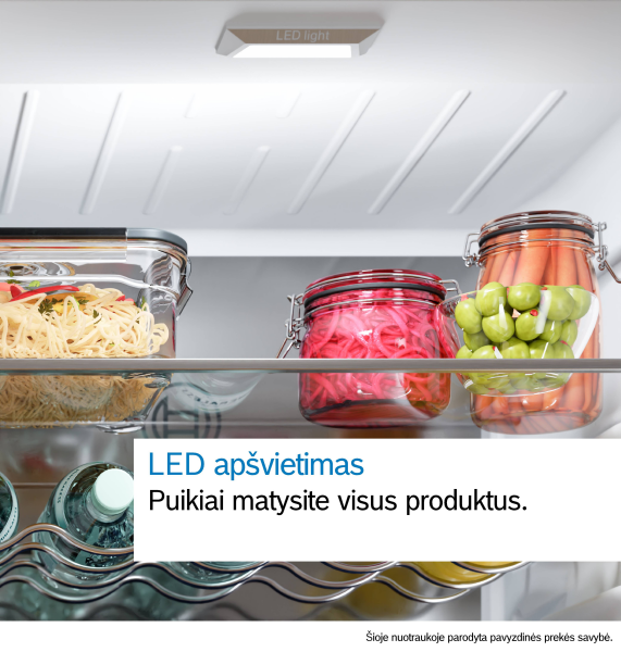 Bosch KGN39VXCT Serija 4, Laisvai statomas šaldytuvas-šaldiklis su šaldiklio skyriumi apačioje, 203 x 60 cm, Juodas šlif (Pažeista pakuotė) aprašymas - Prekės nuotrauka