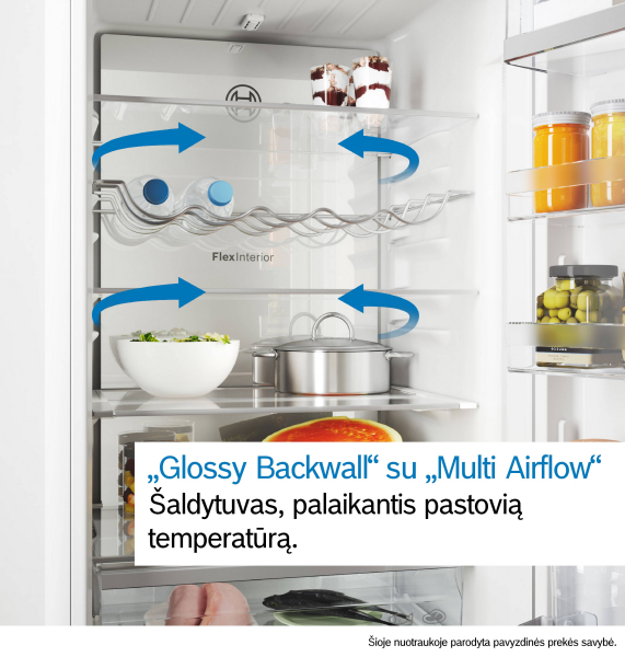 Bosch KGN39VXCT Serija 4, Laisvai statomas šaldytuvas-šaldiklis su šaldiklio skyriumi apačioje, 203 x 60 cm, Juodas šlif (Pažeista pakuotė) aprašymas - Prekės nuotrauka